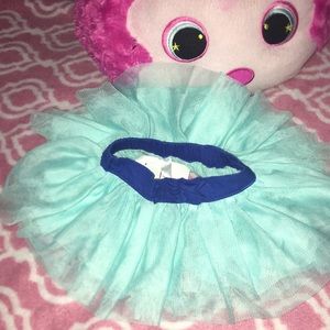 Teal/Aqua Blue Baby Tutu Skirt- 100%Cotton Lining